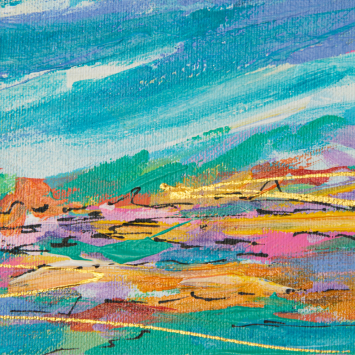 Colorful abstract art painting