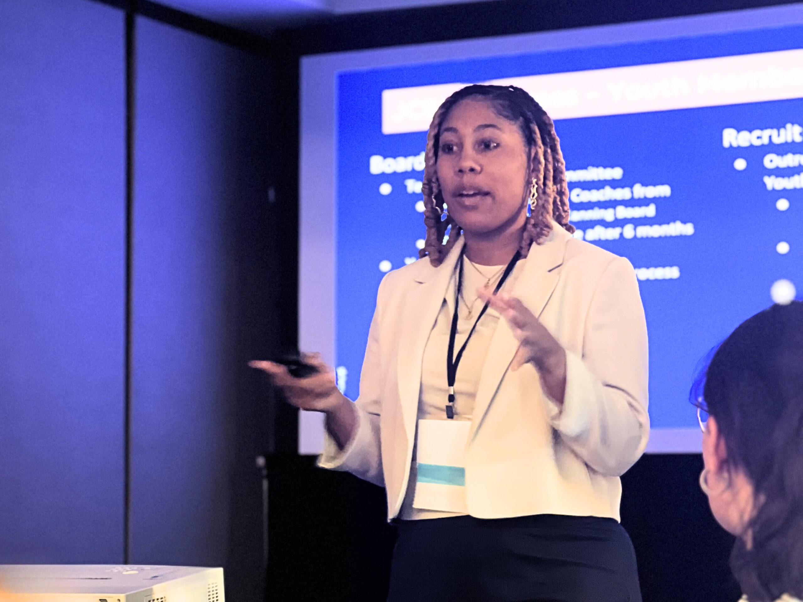 VPI staff member presents on research at a conference.