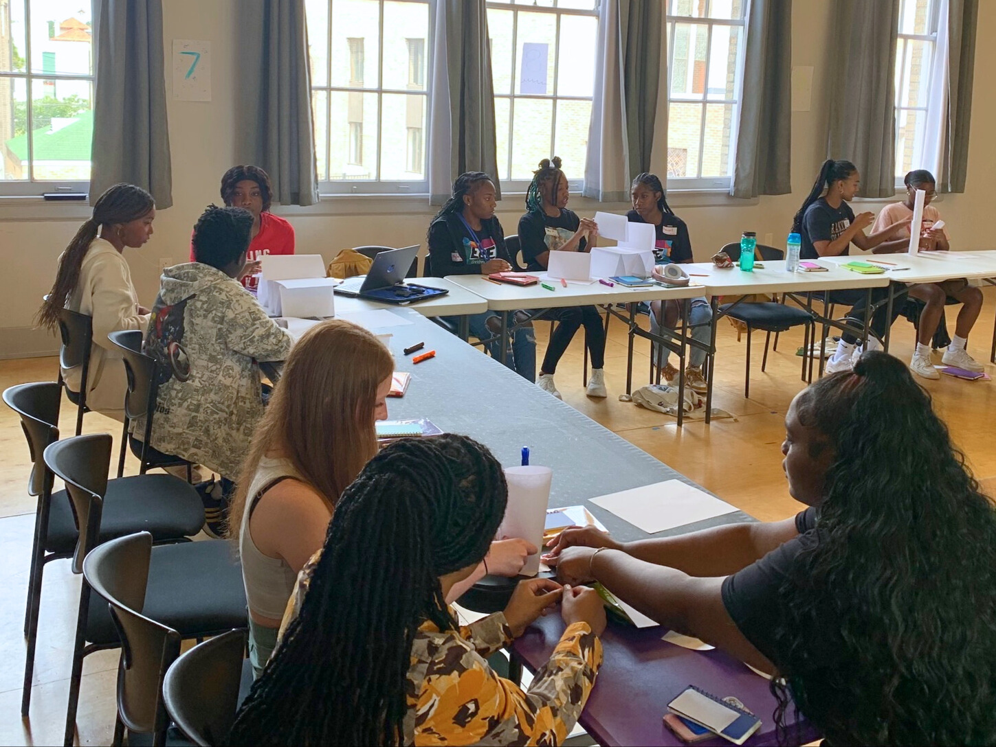 Attendees at CYE's first Youth Art Contest + Exhibit