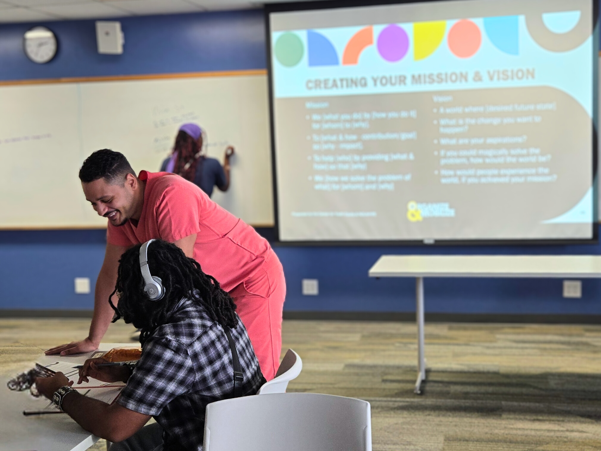 Participants of the Organize and Mobilize program receive individual mentoring.